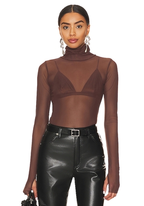 AFRM x REVOLVE Milo Bodysuit in Brown. Size S. Also in M, 1X.