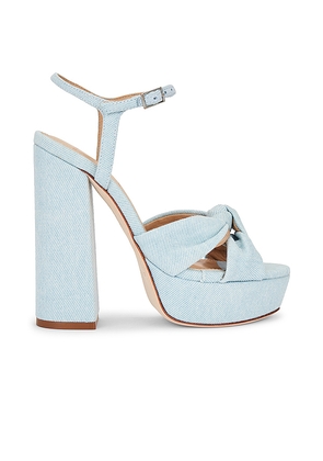 BLACK SUEDE STUDIO Abby Platform Sandal in Baby Blue. Size 6. Also in 7.
