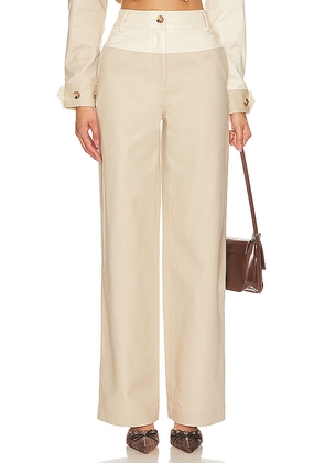 Camila Coelho Araceli Pant in Neutral. Size XS. Also in XXS, S, M, L, XL.