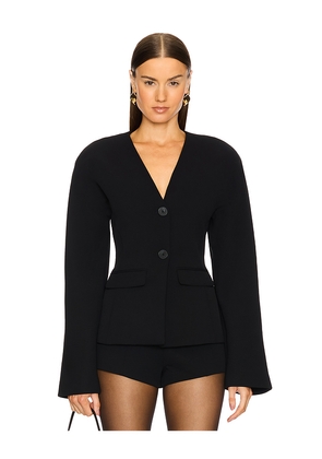 EAVES Gal Polished Crepe Blazer in Black. Size S. Also in XXS, XS, M, L, XL.