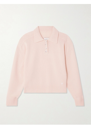 Loulou de Saison - Homere Embroidered Cashmere Sweater - Pink - x small,small,medium,large,x large