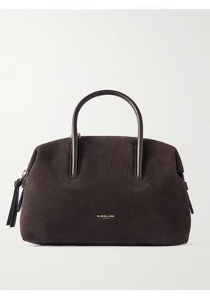 DeMellier - The Small Stockholm Leather-trimmed Suede Tote Bag - Brown - One size