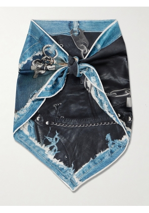 Acne Studios - Printed Silk Scarf - Black - One size