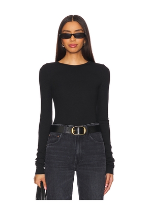 Eterne Long Sleeve Fitted Top in Black. Size L. Also in XS.