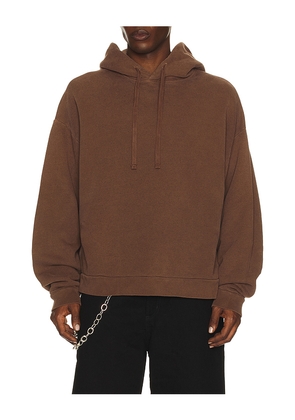 AGOLDE Salford Hoodie in Brown. Size M. Also in L.