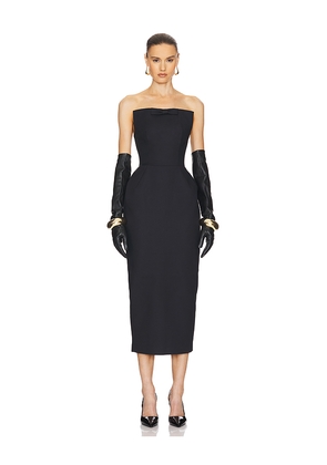 Helsa The S Curve Dress With Bow in Black. Size XS. Also in XXS.