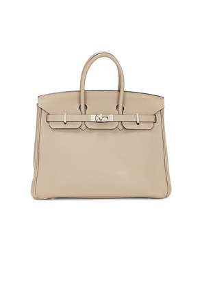 FWRD Renew Hermes Togo Birkin 25 Handbag in Grey.