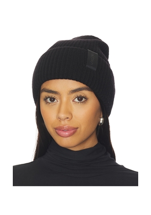 Halfdays Merino Beanie in Black.