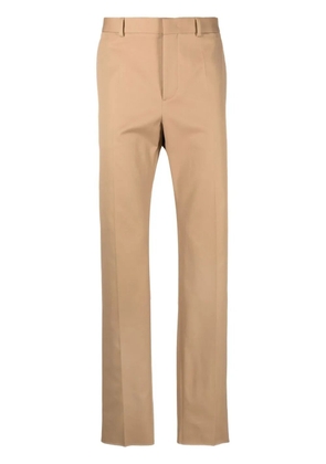 Valentino Garavani pressed-crease cotton chinos - Neutrals