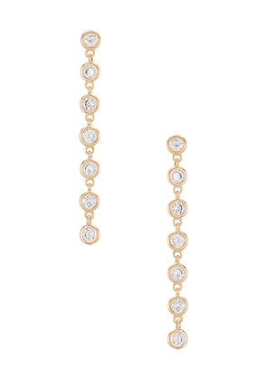 Lili Claspe Cici Duster Earrings in White.