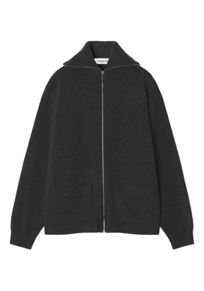Lanvin zip-fastening cardigan - Grey