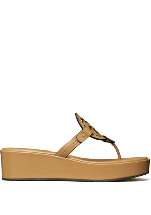 Tory Burch Miller 25mm leather slides - Neutrals