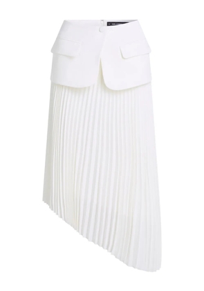 Karl Lagerfeld Karl Studio pleated panelled skirt - White