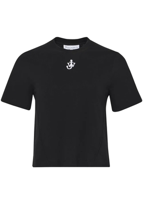 JW Anderson Anchor-embroidered T-shirt - Black