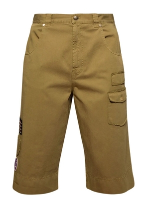 Palm Angels patch pocket shorts - Green
