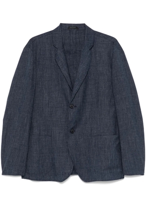 Giorgio Armani slub-textured blazer - MB073 PARISIAN NIGHT