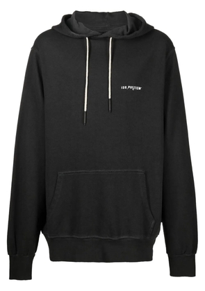 ISO.POETISM logo-print pullover hoodie - Black