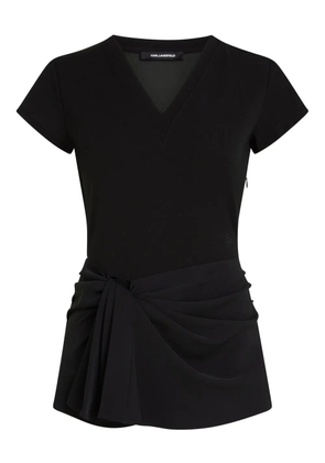 Karl Lagerfeld V-neck top - Black