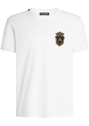 Dolce & Gabbana embroidered logo t-shirt - White