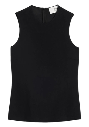 AMI Paris crepe tank top - Black