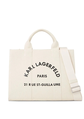 Karl Lagerfeld Rue St-Guillaume square tote bag - Neutrals