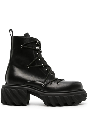 Off-White Tractor Motor leather boots - Black