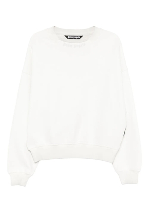 Palm Angels crew-neck cotton sweatshirt - White