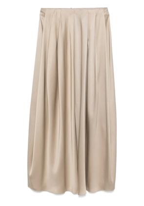 Giorgio Armani pleated maxi skirt - Neutrals