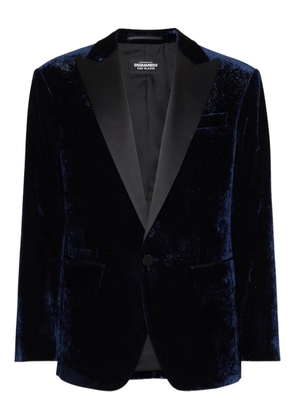 DSQUARED2 velvet blazer - Blue