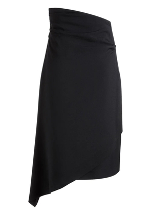 Bally wrap asymmetric midi skirt - Black