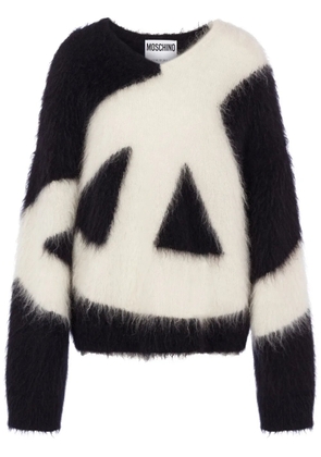 Moschino brushed mohair-wool blend jumper - Black