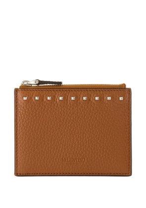 Valentino Garavani Rockstud card holder - Brown