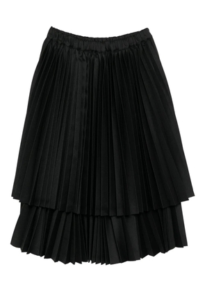 Comme Des Garçons Comme Des Garçons pleated midi skirt - Black