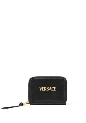 Versace Tag zip-up wallet - Black