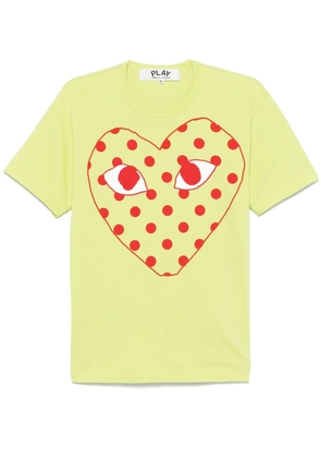 Comme Des Garçons Play logo-print T-shirt - Green