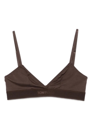 TOM FORD triangle-shape bra - Brown