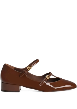 Dolce & Gabbana DG buckle-detail pumps - Brown