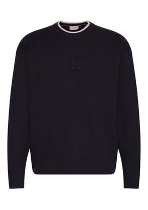 Calvin Klein Jeans logo crew-neck knitwear - Blue