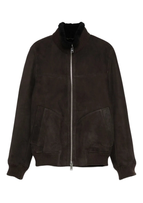 Arma suede bomber jacket - Brown