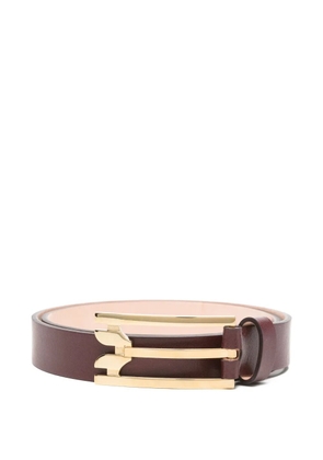 Victoria Beckham leather buckle belt - Red