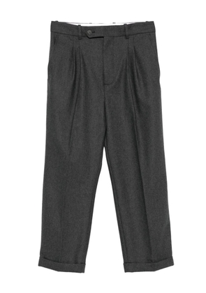 Drôle De Monsieur virgin wool blend straight-leg trousers - Grey