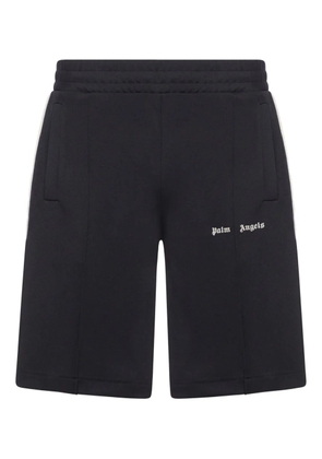 Palm Angels logo-embroidered shorts - Black