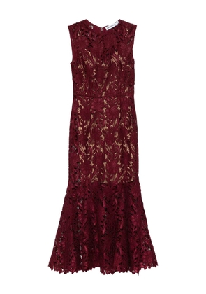 Self-Portrait sleeveless midi dress - Red