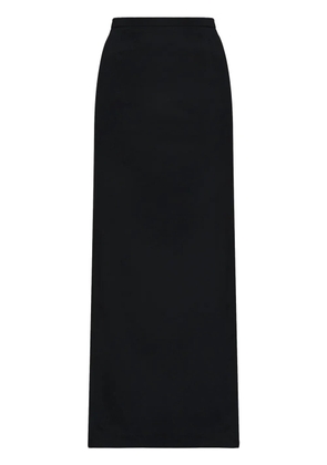 Dolce & Gabbana high-slitted cady maxi skirt - Black
