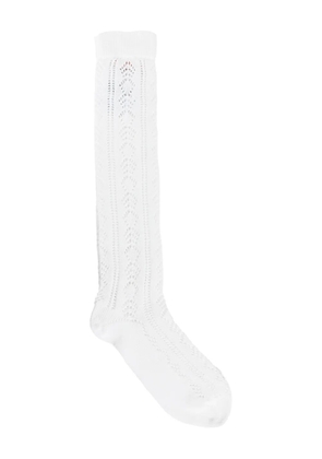 Valentino Garavani VLogo perforated socks - White