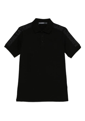 Karl Lagerfeld logo-detail polo shirt - Black