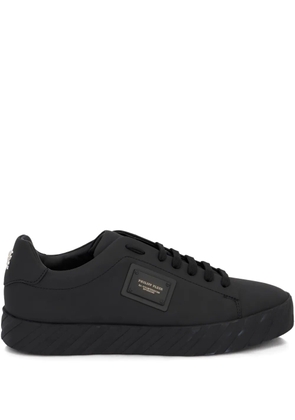 Philipp Plein logo-plaque low-top sneakers - Black