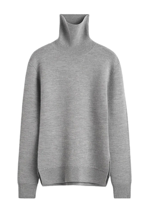 TOTEME high-neck double knit sweater - Grey