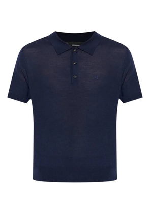 DSQUARED2 buttoned polo shirt - Blue