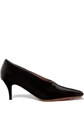 Stella McCartney pointed-toe kitten-heel pumps - Black